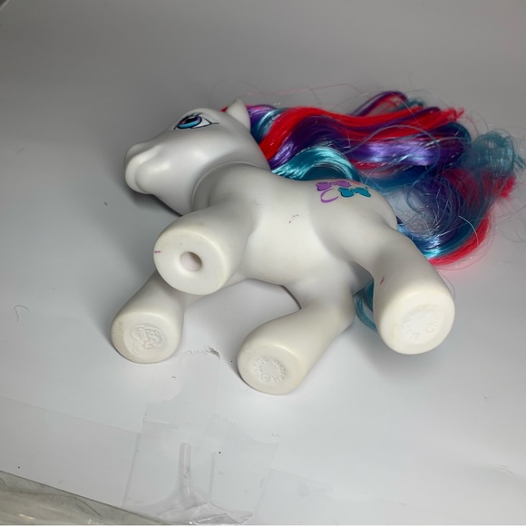Vintage My Little Pony Bowtie Bow Tie Earth Pony Gen 3 White 2002 As Is - Picture 3 of 10